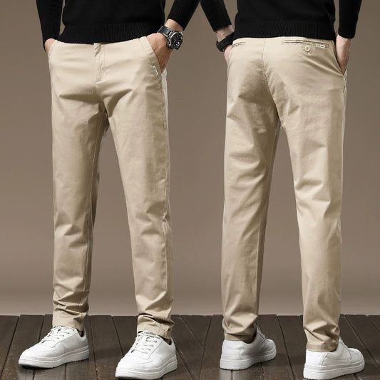 Combed Cotton Light Business Casual Pants Men