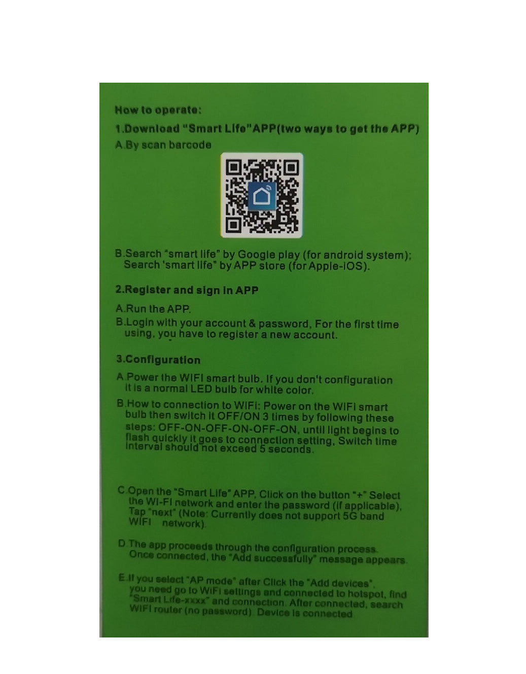 Multifunktions Glühbirne, individuelle Einstellung