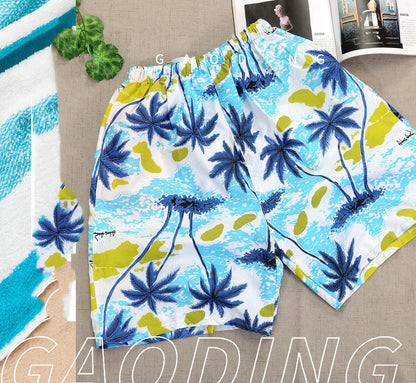 Men's Quick-drying Peach Skin Youth Thin Five 5 Points Seaside Beach Shorts