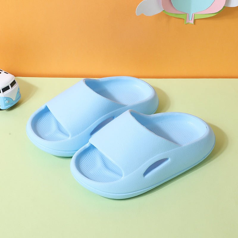 Summer Cute Thick - soled Soft - soled Home Indoor Outdoor Solid Color Sandals And Slippers - Joker