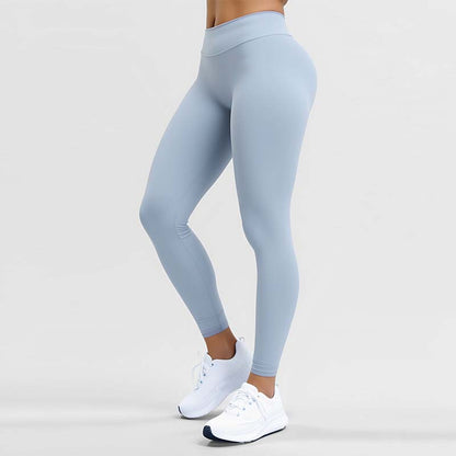 Skin-friendly High-waisted Tummy-control Fitness Leggings