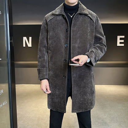 Lange Baumwollmantel - Winddichter Mantel