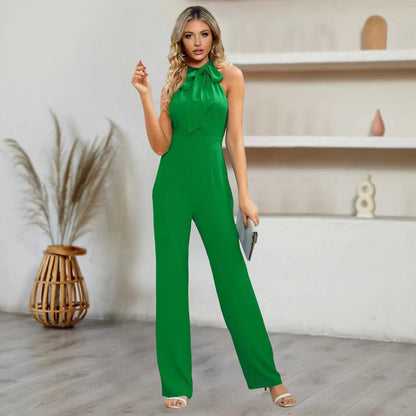 Intelligent-style Women's Polyester Jumpsuit