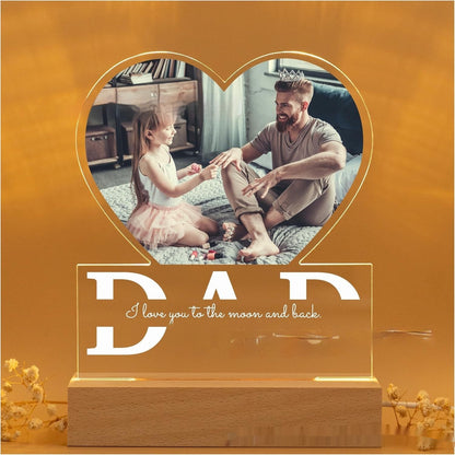 Valentine's Day Night Light Acryl Color Printing Photo Personalisiertes Ornament