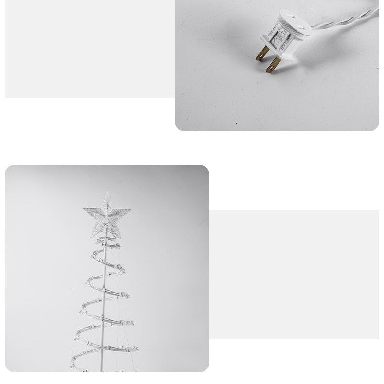 Weihnachtsspirale Baum Innen- Und Außendekorationsleuchten