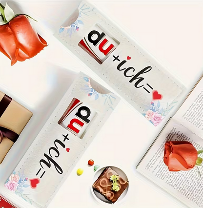 Du + Ich" Filz-Geschenkverpackung – Die liebevolle Kleinigkeit