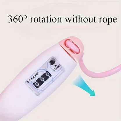 Digitales Sprungseil mit mechanischem Zähler – Verstellbare Länge für Cardio & Fitness – Erhältlich in Rosa, Blau, Grün & Gelb
