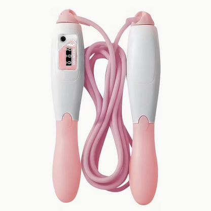 Digitales Sprungseil mit mechanischem Zähler – Verstellbare Länge für Cardio & Fitness – Erhältlich in Rosa, Blau, Grün & Gelb