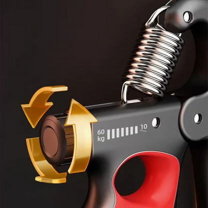 Profi-Handtrainer mit mechanischem Zähler – Verstellbarer Widerstand 5–100 kg – Effektiver Griffkrafttrainer für Gym & Home