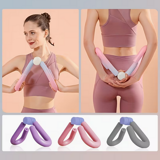 Beckenboden-Trainer & Oberschenkel-Former – Ideal für Rückbildung nach der Geburt – Effektives Bein- & Po-Training (Lila/Rosa)
