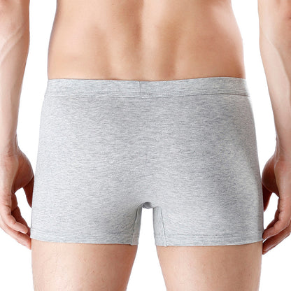 Men's Cotton U-convex Mid-waist Three-dimensional Printed Underwear