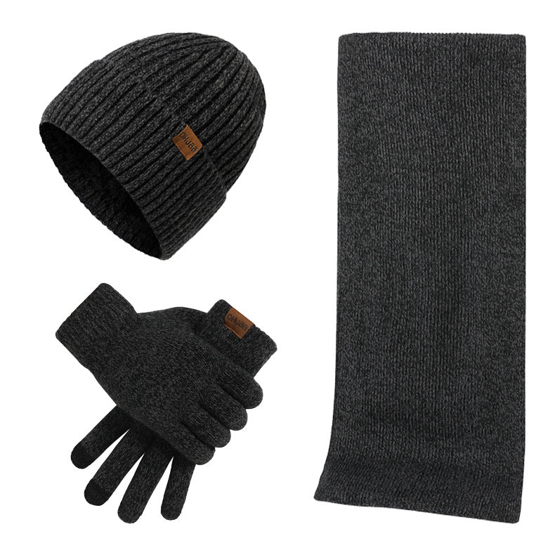 Mützenschal Und Handschuhe Dreiteiliges Set