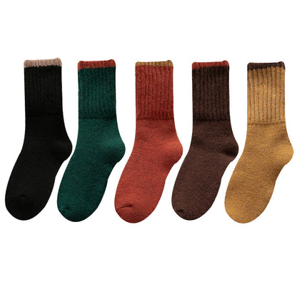 Winter New Thickened Women's Terry Tube Socks