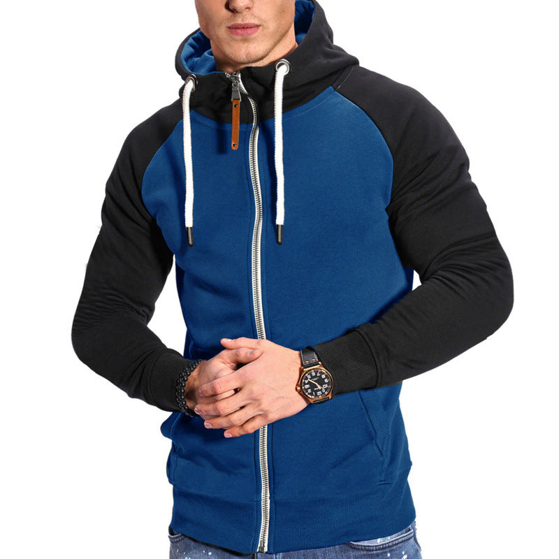 Men's Colorblock Casual Cardigan Sweater
