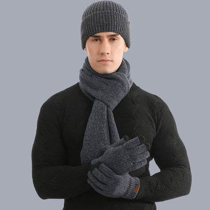 Mützenschal Und Handschuhe Dreiteiliges Set