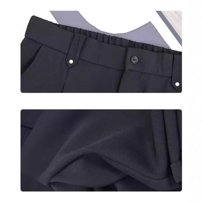 Herbstvorhang Loose Straight Wide Leg Hose