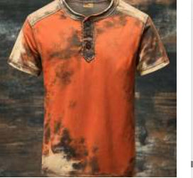 Printed Fashion Men's Hip Hop Casual Sports Button Short Sleeve