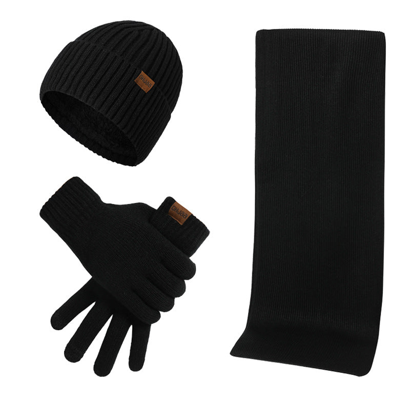 Mützenschal Und Handschuhe Dreiteiliges Set