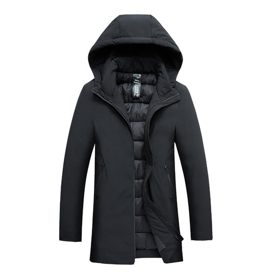 Winter Thickened And Insulated Cotton Coat For Middle-aged And Elderly Dads