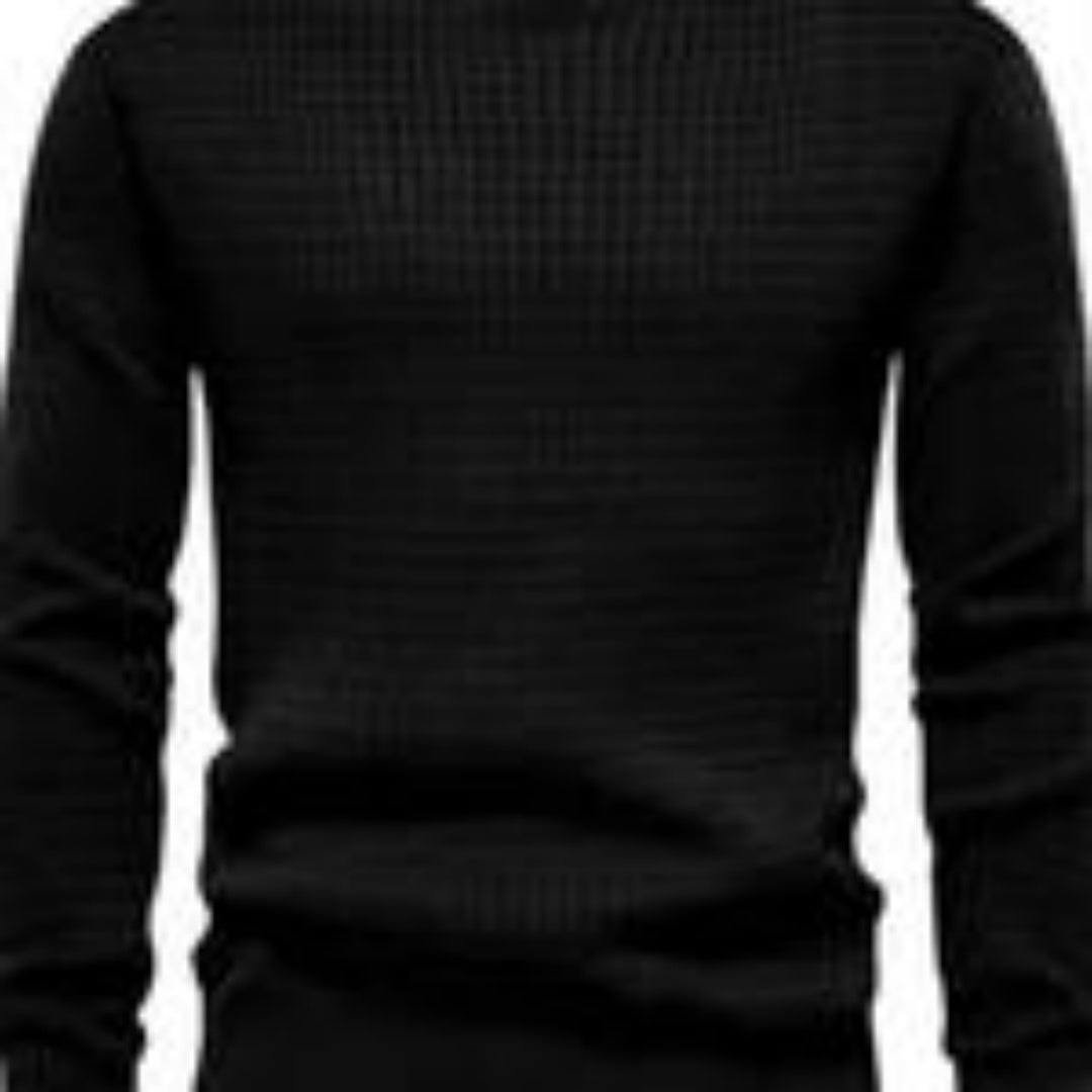 Eleganter Herren Strick-Cardigan mit Waffelstruktur – Slim Fit – Langarm-Oberteil für Freizeit & Business