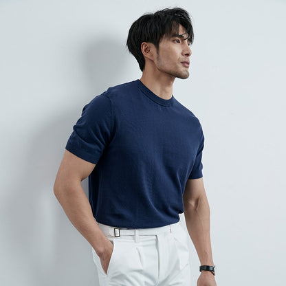 Neue Einfarbige Kurzarm T-Shirt