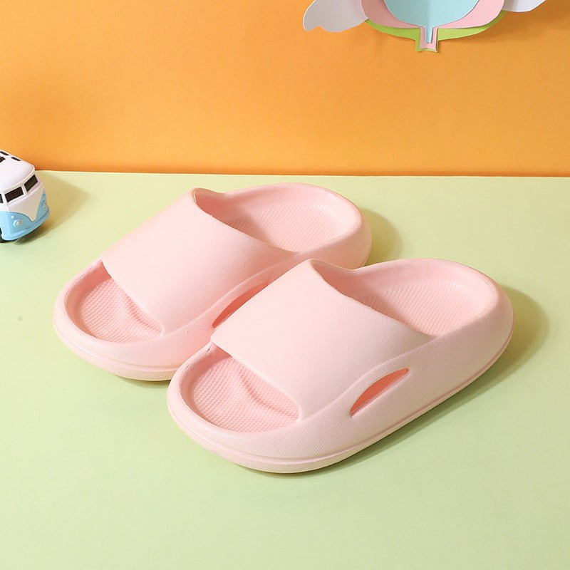 Summer Cute Thick - soled Soft - soled Home Indoor Outdoor Solid Color Sandals And Slippers - Joker