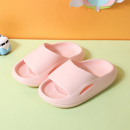Summer Cute Thick - soled Soft - soled Home Indoor Outdoor Solid Color Sandals And Slippers - Joker