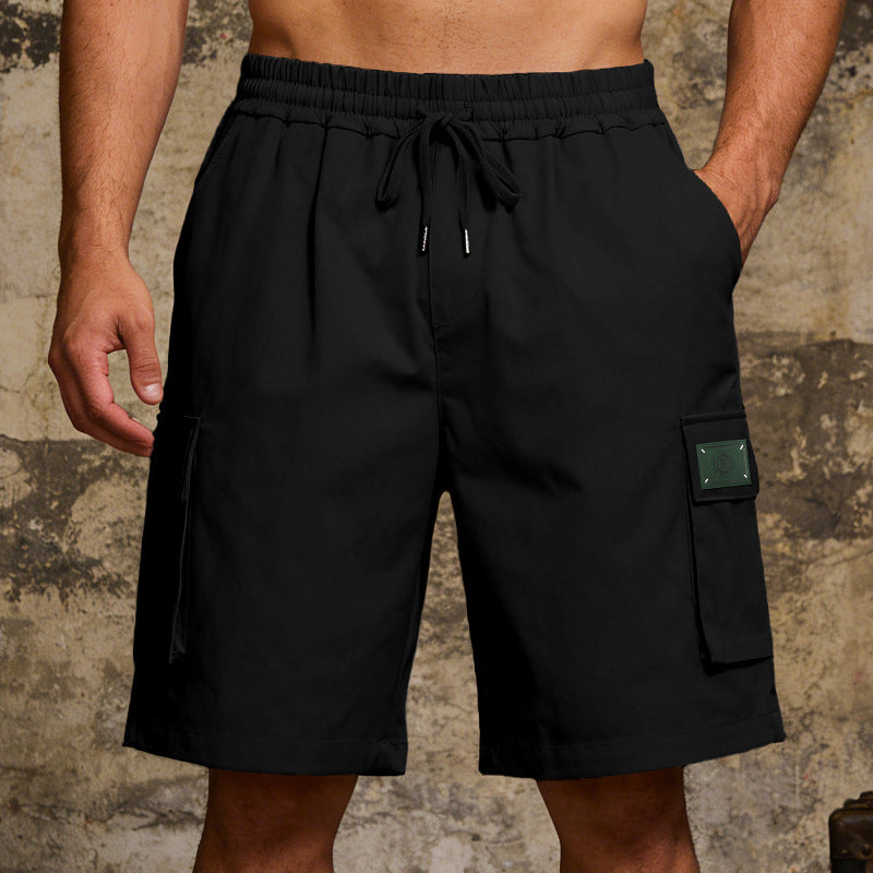 Lässige Herren-Cargo-Shorts mit elastischem Bund
