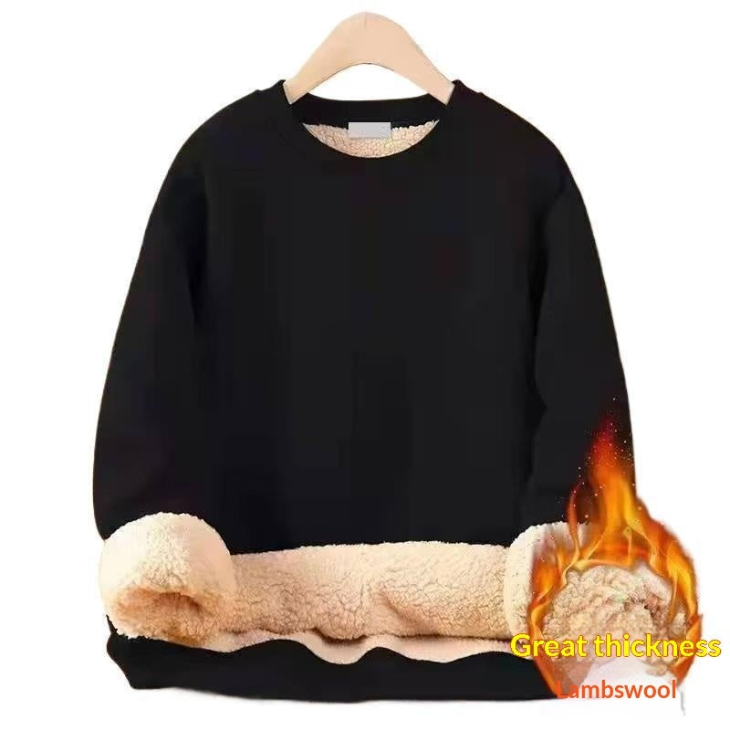 Men's Warm Lambswool Casual Hoodie