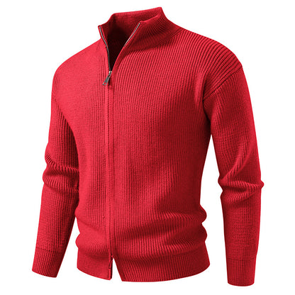 Men's Zipper Cardigan Sweater Coat