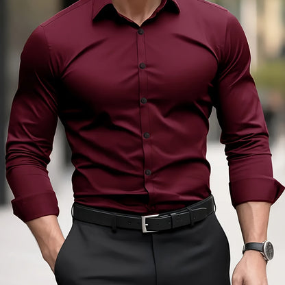 Herren Luxus Business-Hemd – Edler Leinen-Mix & Semi-Sheer Optik | Ultra Slim Fit