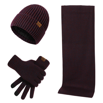 Mützenschal Und Handschuhe Dreiteiliges Set