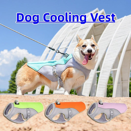 Summer Pet Dog Cooling Vest Heat Resistant Cool Dogs Clothes Breathable Sun - proof Clothing For Small Large Dogs Outdoor Walking - Joker