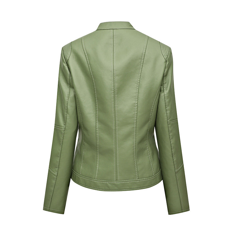 New Women's PU Leather Jacket