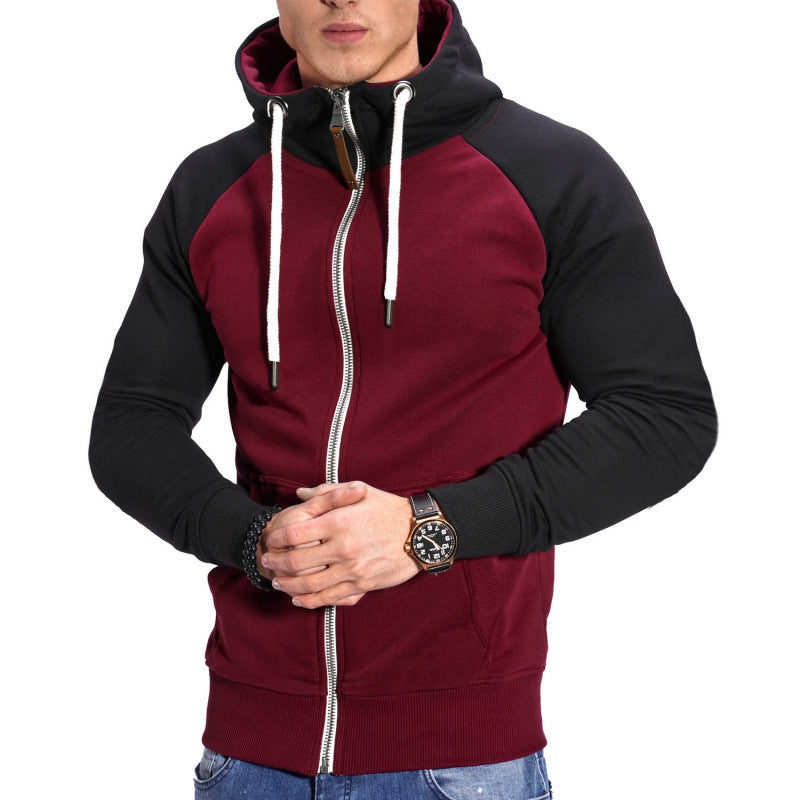 Men's Colorblock Casual Cardigan Sweater