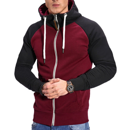 Men's Colorblock Casual Cardigan Sweater