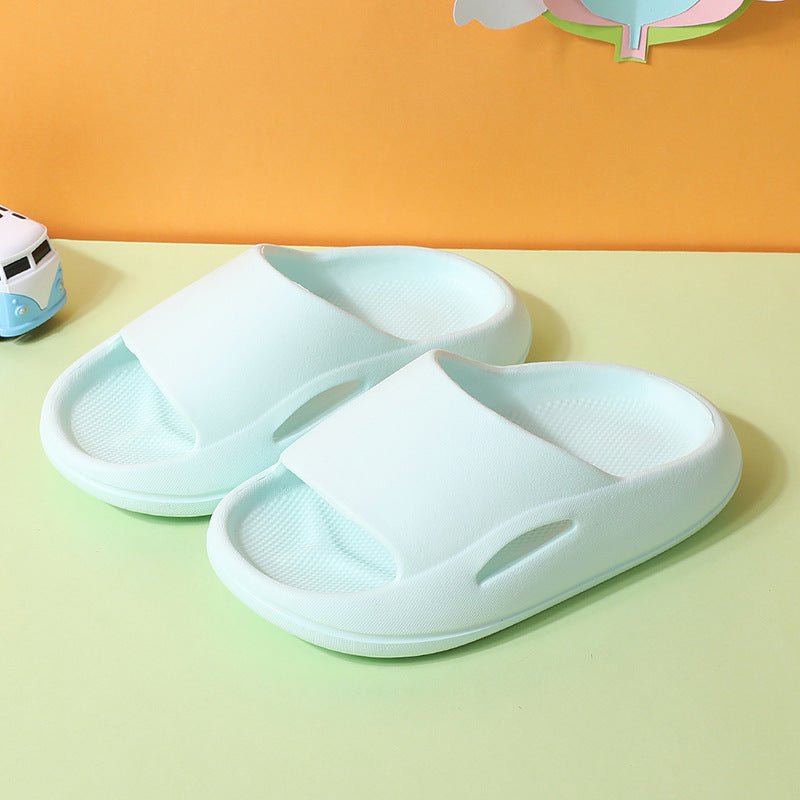 Summer Cute Thick - soled Soft - soled Home Indoor Outdoor Solid Color Sandals And Slippers - Joker