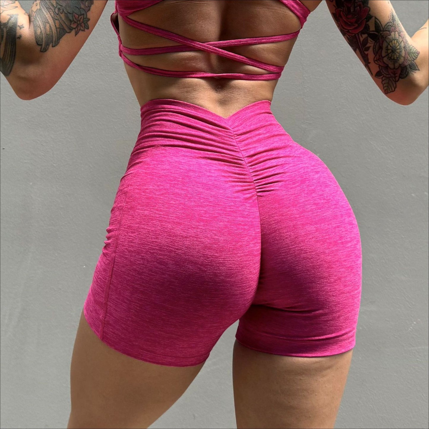 Brushed Fitness Yoga Shorts Women