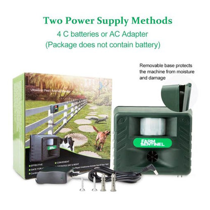 Outdoor Ultrasonic Rodent Repellent For Gardens