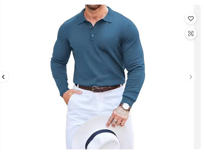 Sports Men's Polo Shirt Solid Color