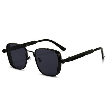 Quadratische Vintage-Sonnenbrille im Hip-Hop-Stil – Robustes Metallgestell – UV400 Schutz & Personalisierbare Farben