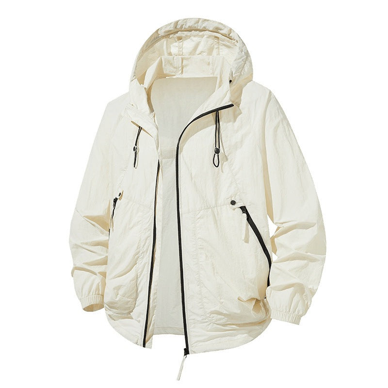 Sun-protective Couple's Clothing Breathable Ultra-thin Hooded Jacket