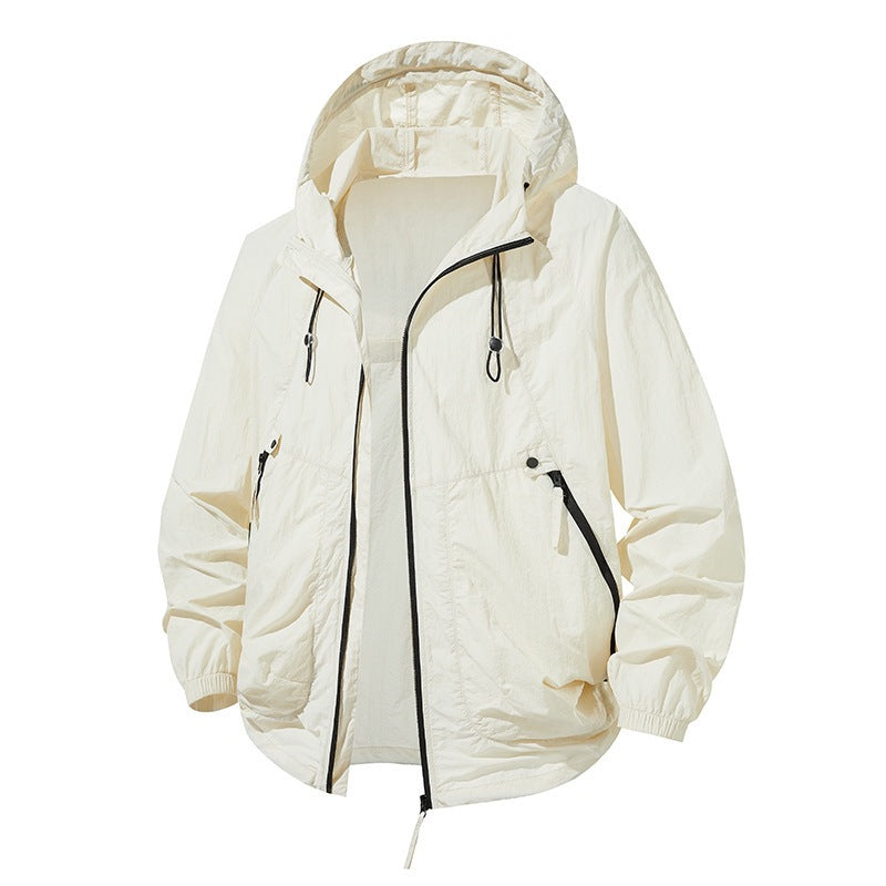Sun-protective Couple's Clothing Breathable Ultra-thin Hooded Jacket