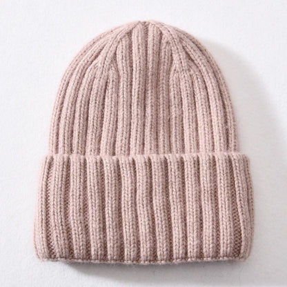 Winter Silk Satin-lined Knit Hat Unisex Thickened Version