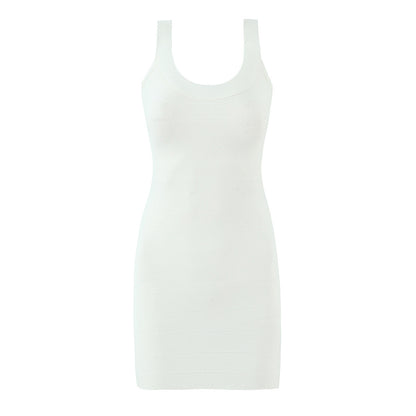 Women's Summer Solid-Color Stretchy Suspender Dress