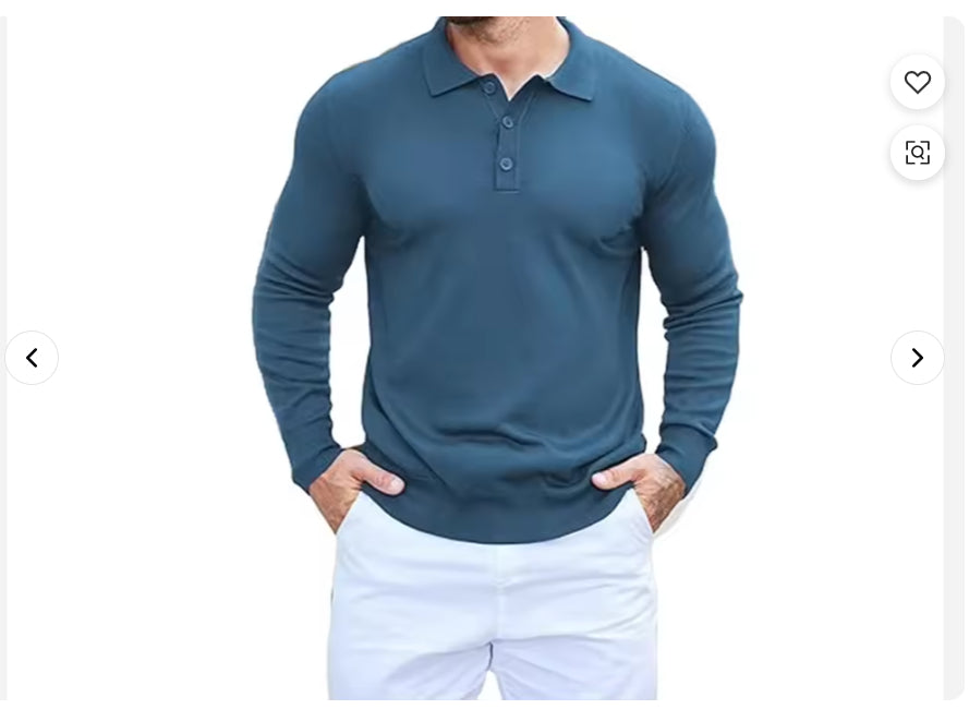 Sports Men's Polo Shirt Solid Color
