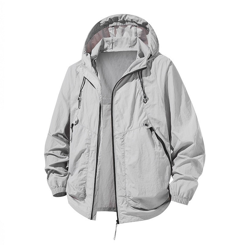 Sun-protective Couple's Clothing Breathable Ultra-thin Hooded Jacket
