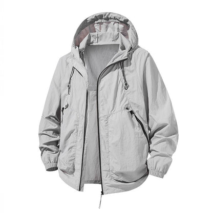 Sun-protective Couple's Clothing Breathable Ultra-thin Hooded Jacket