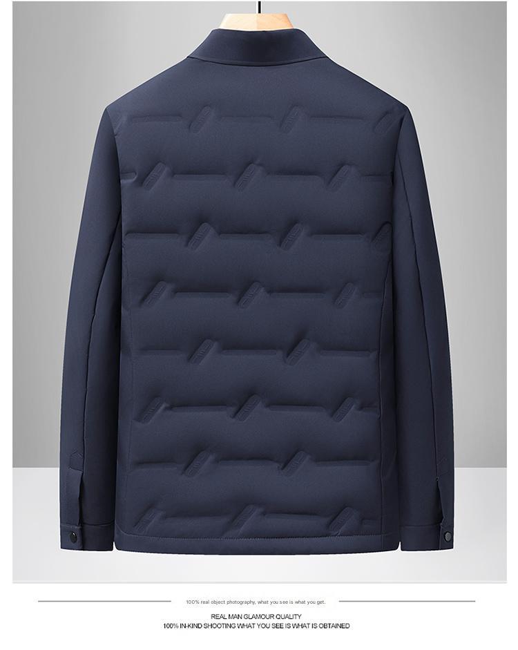 Lightweight Mens Short Down Jacket Thickened Warm Business Casual Coat For Autumn Winter