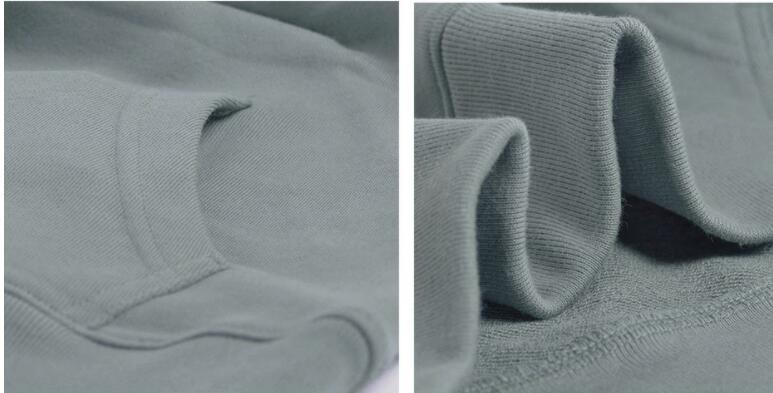 Men's Hooded Padded Terry Pullover Sweater